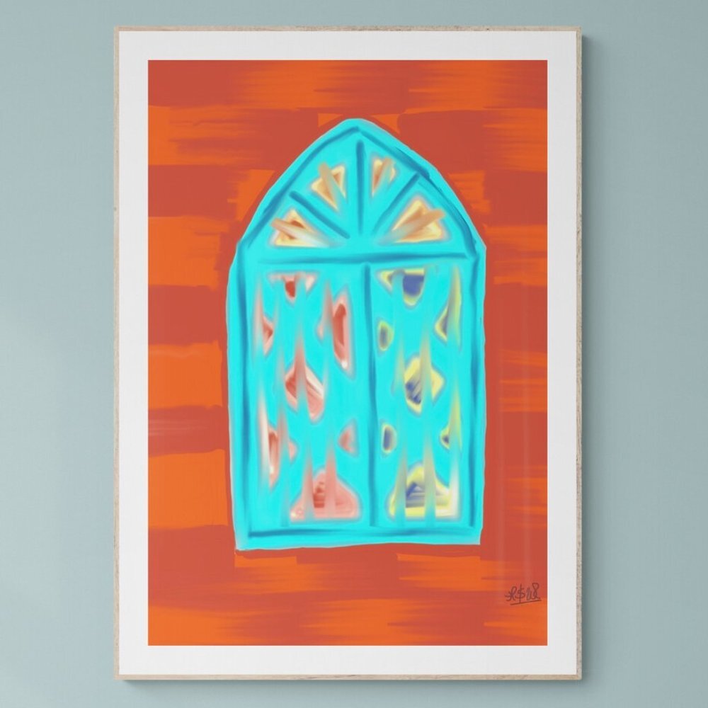 Magical Window | Kids Art | Modern Wall Art Decor | Minimalist Digital Prints
